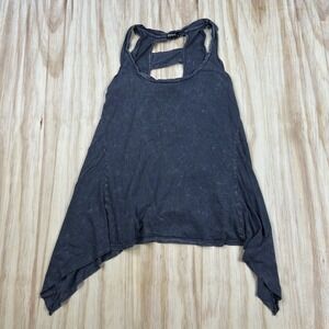 Primevil‎ Women's Medium Heather Black Sleeveless Grunge Goth Emo Tank Top